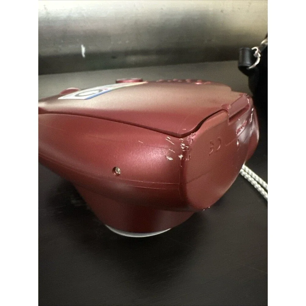 Polaroid 300 Red 60mm Focus Range Instant Camera, Tested and Working With Case